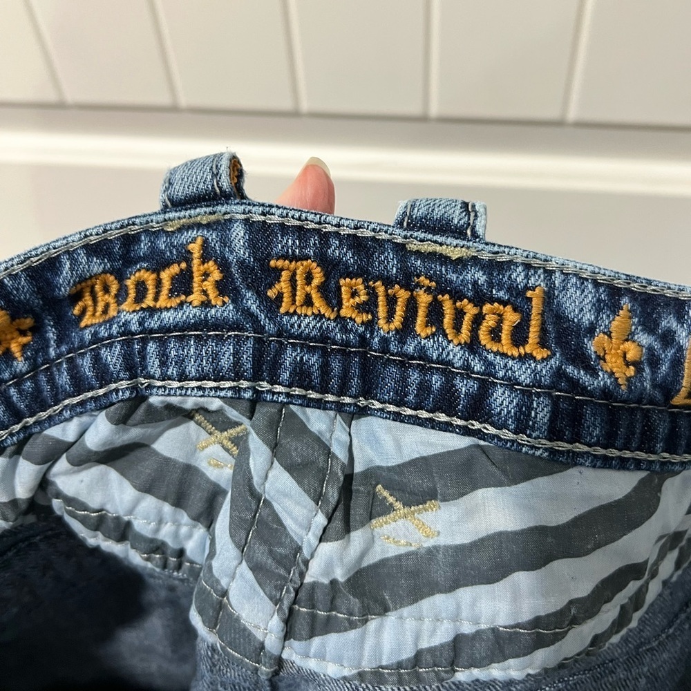 Men’s Rock Revival Jeans Acid wash look Evan straight 38 - Picture 9 of 16